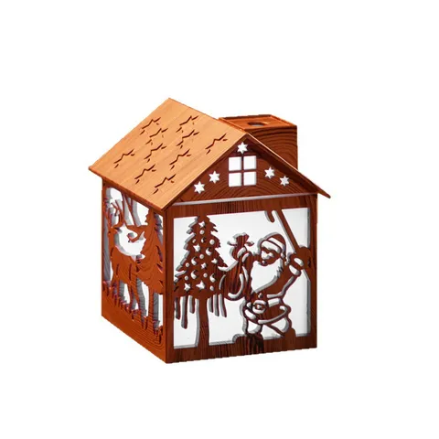 Mini USB Wood Grain Humidifier Desktop Ambient Night Light Colorful LED Humidifiers For Home Office Air Moisturizer