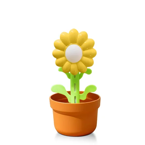 USB Mini Humidifier Cute Sunflower Potted Plant Desktop Air Humidifier With Colorful Gradient Night Light For Home Office