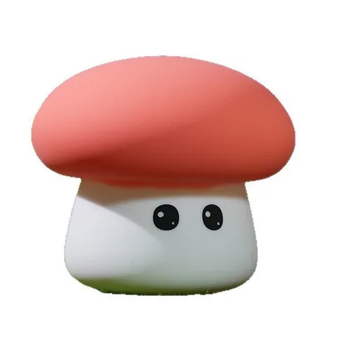 Cute Silicone Mushroom Night Light USB Rechargeable Colorful Atmosphere Bedside Sleep Lamp Cartoon Bedroom Decor Gift