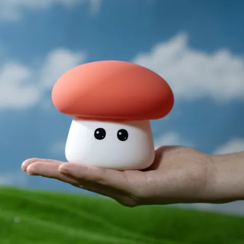 Cute Silicone Mushroom Night Light USB Rechargeable Colorful Atmosphere Bedside Sleep Lamp Cartoon Bedroom Decor Gift