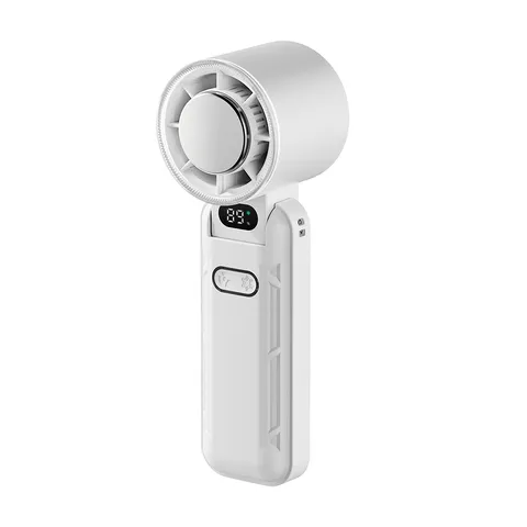 Ventilateur Portatif Pliable de Refroidissement Ventilateur Mini de Bureau Rechargeable USB avec Affichage Numérique 5 Vitesses Pour Extérieur Bureau Maison
