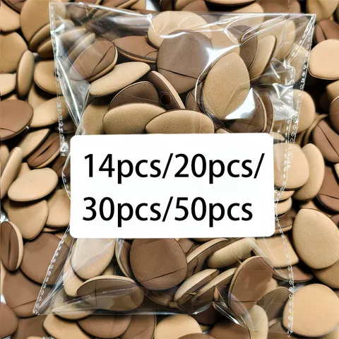 Mini Finger Powder Puff Portable Teardrop Cosmetic Sponge For Liquid Foundation BB Cream Wet Dry Smooth Makeup Applicator Tool