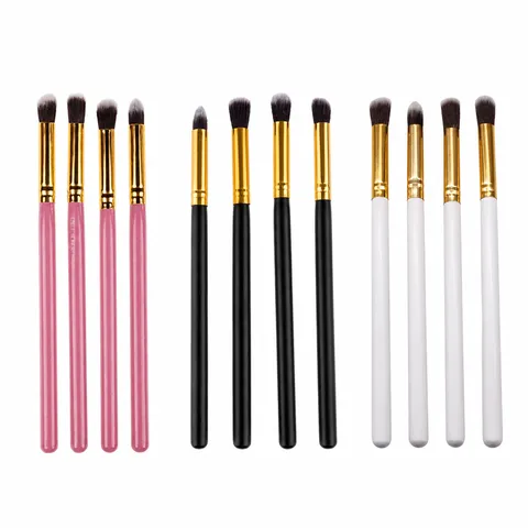 Professional Eyeshadow Makeup Brush Set Synthetic Fiber Soft Eye Blending Brushes Portable Beauty Tools For Women Daily Travel Cosmetic Kit