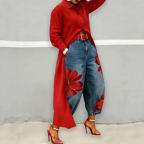 Dames Casual Lange Mouw Blouse Mode Effen Kleur Enkelknoops Cardigan Trenchcoat Elegante Losse Bovenkleding