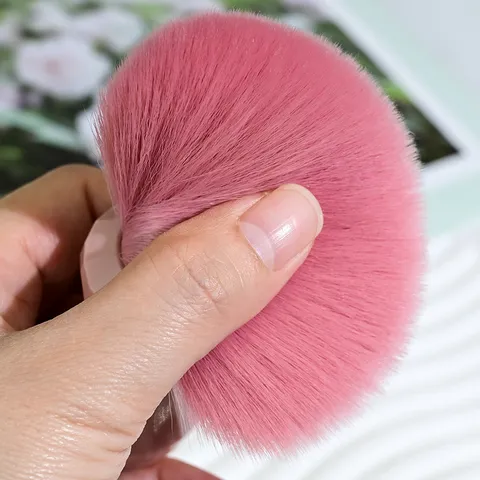Large Powder Brush Diamond Handle Soft Synthetic Fiber Blush Brush Portable Beauty Cosmetics Tool For Loose Powder Makeup Brush