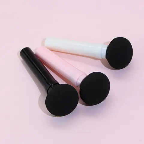 Mushroom Head Makeup Sponge Soft Powder Puff With Handheld Handle Wet Dry Dual Use Cosmetic Sponge For Foundation Daily Cosmetics Tool