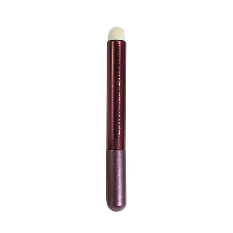 Professional Round Head Lip Brush For Smudging Lipstick Portable Concealer Brush Synthetic Fiber Bristles Wood Handle Makeup Tool