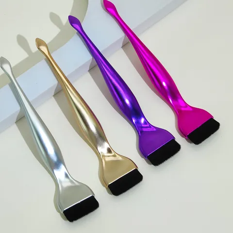 Professional Flat Head Foundation Brush Seamless BB Cream Makeup Brush With Functional Spatula Scoop End Beauty Cosmetic Tool