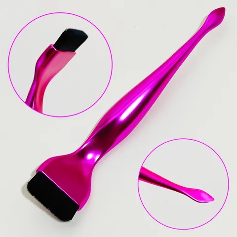 Professional Flat Head Foundation Brush Seamless BB Cream Makeup Brush With Functional Spatula Scoop End Beauty Cosmetic Tool