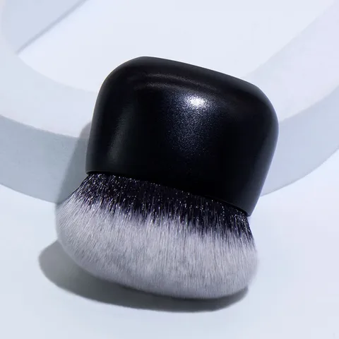 Portable Mushroom Head Foundation Brush With Soft Synthetic Bristles Traceless Liquid Makeup Brush Professional Face Powder Brush For Women Beauty Tool