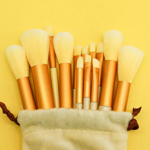 Professional Soft Bristle Makeup Brush Set For Face Eyeshadow Blush Powder Foundation Portable Beauty Tools With Storage Bag