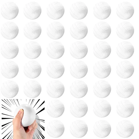 Mini PU Foam Volleyball Stress Ball Slow Rebound Squeeze Toy Portable Hand Grip Exercise Toy For Kids Adults