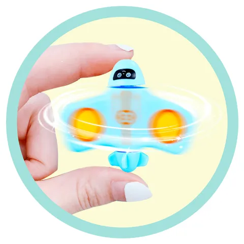 Creative Decompression Fingertip Airplane Gyro Toy Pop Bubble Sensory Toy Fidget Spinner Stress Relief Toy For Kids And Adults
