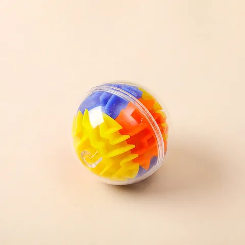 Educational Sphere Maze Ball Puzzle Toy Transparent Rolling Bead Labyrinth Brain Teaser Game For Kids