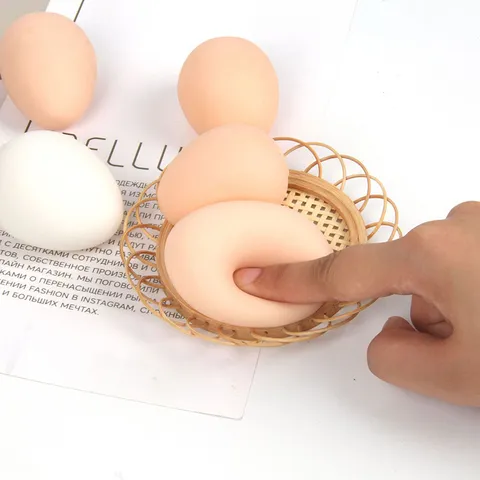 Creative Decompression Prank Toy Simulation Egg Squishy Easter Egg Stress Relief Venting Toy Sensory Fidget Toy