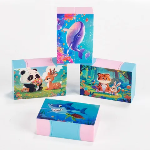 Cartoon 3D Puzzle Infinity Cube Fidget Toy Geometric Magic Cube Hand-Eye Coordination Decompression Toy For Kids Adults