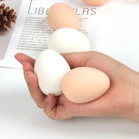 Creative Decompression Prank Toy Simulation Egg Squishy Easter Egg Stress Relief Venting Toy Sensory Fidget Toy