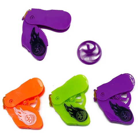 Colorful Ejection Spinning Top Fidget Toy Desktop Decompression Educational Plastic Gyro Toy Party Gift