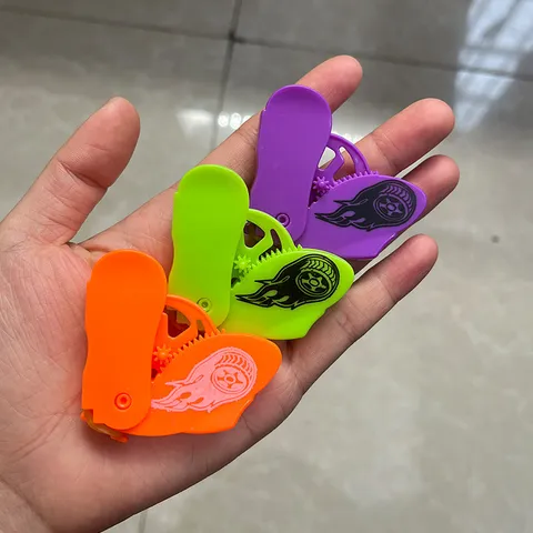 Colorful Ejection Spinning Top Fidget Toy Desktop Decompression Educational Plastic Gyro Toy Party Gift