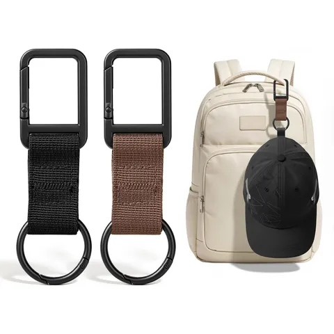 Portachiavi Multifunzionale Con Clip Per Cappello Da Zaino Per Viaggi All Aperto In Pelle PU Moschettone In Metallo Gancio Appendiabiti Portatile Per Berretto Da Baseball Accessori
