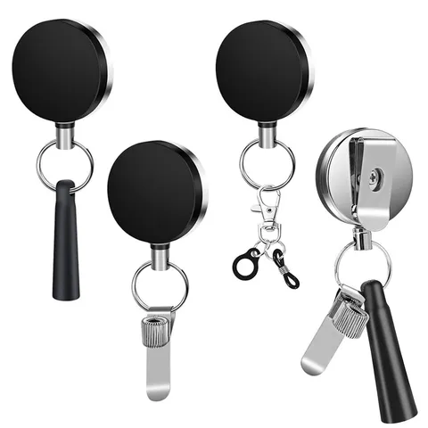 Ausziehbare Silikon Stifthülle Schlüsselanhänger Heavy Duty Extensible Schlüsselring Ausweishalter Für Büro Bau