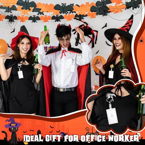 Halloween Ausweisjojo Acryl Cartoon Kürbis Spinne Geist Id Kartenhalter Jojo Für Büroangestellte Krankenschwester Lehrer Student