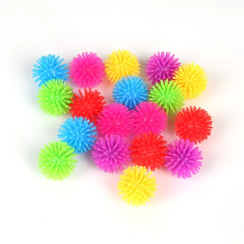 Mini Fidget Stress Relief Spike Ball Toy TPR Sensory Massage Hedgehog Ball Soft Squeeze Toy For Kids Adults