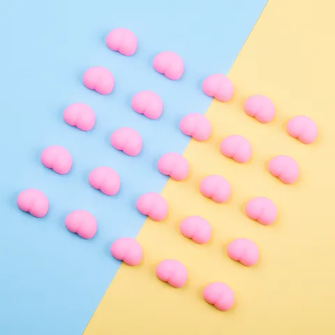 Mini DIY TPR Squishy Butt Sticker Cute 3D Decompression Decorative Phone Case Anti Collision Soft Rubber Toy Accessory