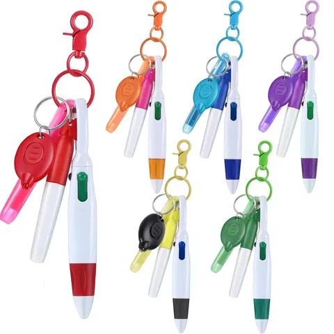 Krankenschwester Stift Set Ausziehbarer Ausweisrollenclip Mit LED Licht Schlüsselanhänger ID Halter Medizinische Schreibwaren Geschenk