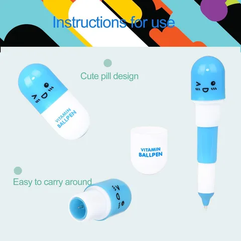 Krankenschwester Stift Set Kreative Spritzenstifte Pillenkapselstifte Mit Netztasche Pflaster Memos Für Krankenschwester Tag Geschenk Schreibwaren Schulbedarf