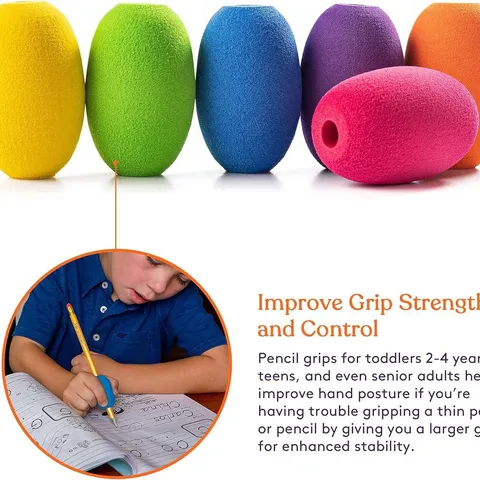 Ergonomic Foam Sponge Pencil Grips For Kids Handwriting Posture Correction Colorful Soft Writing Aid Cushion Cushion Stationery Accessory