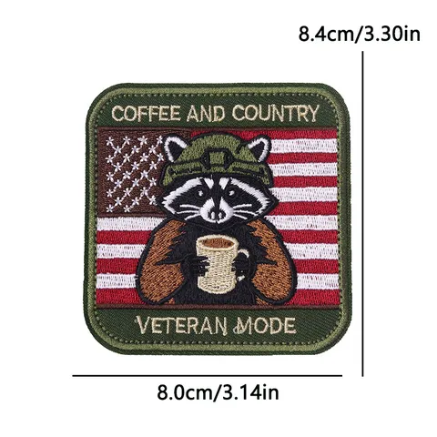 Military Tactical Embroidered Patches For Clothing Backpacks US Veterans Day DIY Applique Badge Camouflage Clothes Patches