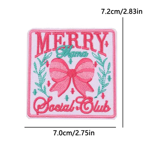 Retro Embroidered Letter Patches For DIY Clothing Bag Polyester Decorative Iron On Patches With Individual Slogan Patterns