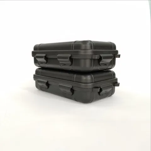 Scatola di Immaginzamento Impermeabile per Esterni Custodia Sigillata Antiurto Guscio Duro ABS PC Strumento di Sopravvivenza da Campeggio Contenitore Nero