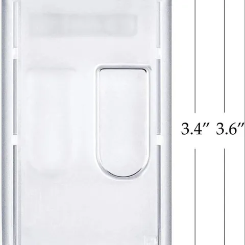 Portatarjetas Vertical Transparente De Plástico Claro Con Ventana Deslizable Para Oficina Escuela