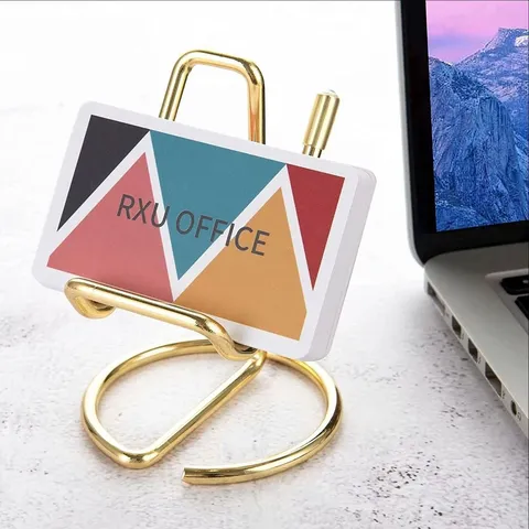 Minimalist Metal Phone Stand Desktop Holder Electroplated Alloy Cell Phone Bracket For Office Home Desk Smartphone Display