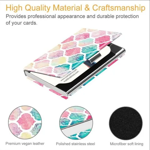 304 Stainless Steel Business Card Holder Pocket Credit Card Case Portable Slim Metal Business Card Organizer For Men Women