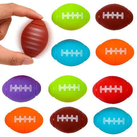 Rugby Fidget Spinner Stress Relief Toy Plastic Hand Spinner Portable Decompression Toy Finger Sensory Toy