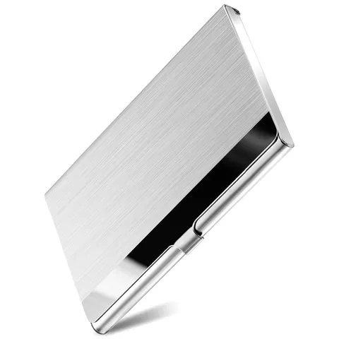 304 Stainless Steel Business Card Holder Slim Metal Credit Card Case Pocket Organizer For Office Men Women