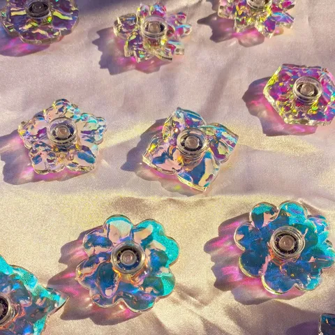 Creative Colorful Finger Spinner Laser Water Ripple Aurora Fidget Spinner Acrylic Stress Relief Toy Desktop Toy