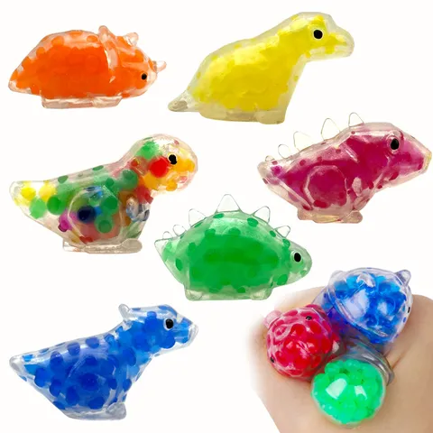 Juguete Squishy de Dinosaurio Cuenta de Agua Colorido Juguete Fidget Alivio del Estrés Lindo Animal Sensorial