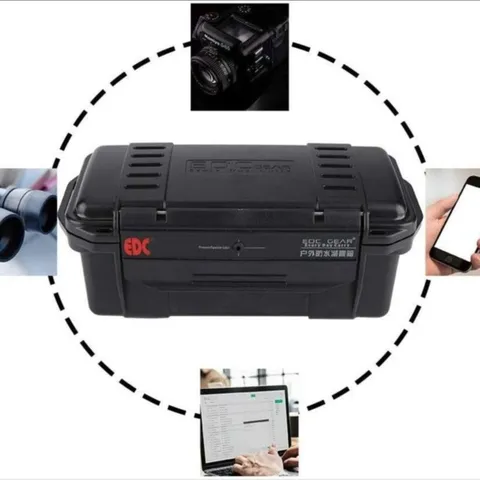 Outdoor Waterproof Storage Box Shockproof Tactical Sealed Protective Case ABS Plastic Portable Survival Tool Box