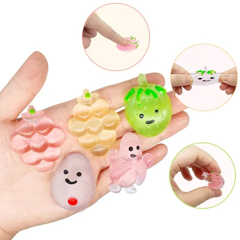 Cute Fruit Dumplings Squishy Toy Slow Rising Stress Relief Fidget Toy Soft Novelty Gift For Kids And Adults