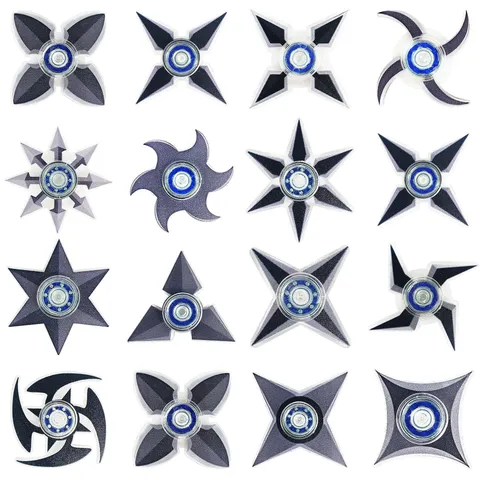 Creative Acrylic Ninja Dart Fidget Spinner Toy Stress Relief Finger Spinner Desktop Decompression Toy For Youth And Adults