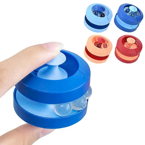 Fidget Track Gyroscope Toy ABS Plastic Fingertip Rotating Decompression Toy Sensory Stress Relief Spinner For Adults