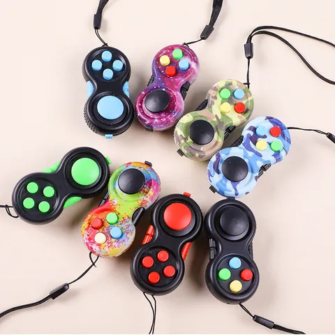 Fidget Pad Spielecontroller Stressabbau Spielzeug Tragbares Anti Angst Handheld Fidget Spielzeug für Erwachsene Jugendliche Büro