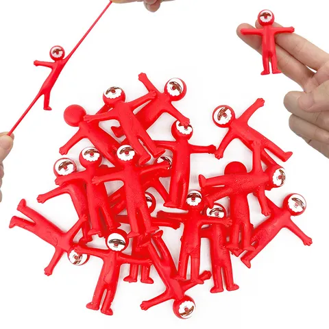 Natale TPR Stretch Piccolo Uomo Giocattolo di Compressione Creativo Faccia Sorridente Decompressione Sfiato Bambola Giocattolo Fidget