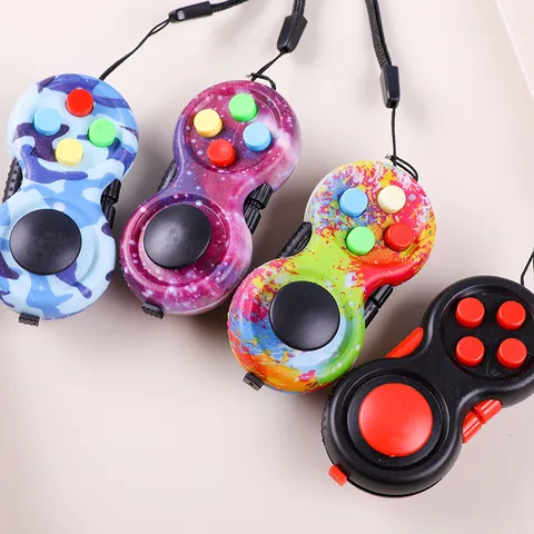 Fidget Pad Spielecontroller Stressabbau Spielzeug Tragbares Anti Angst Handheld Fidget Spielzeug für Erwachsene Jugendliche Büro