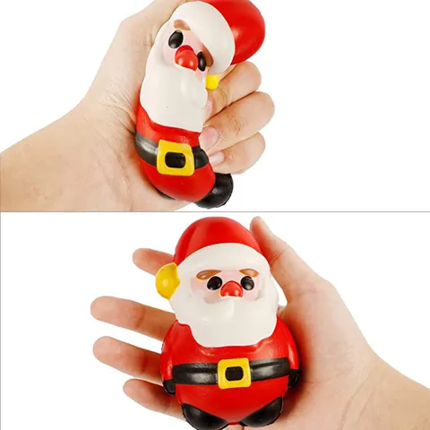 Christmas PU Slow Rebound Squishy Toy Stress Relief Sensory Fidget Toy Holiday Gift