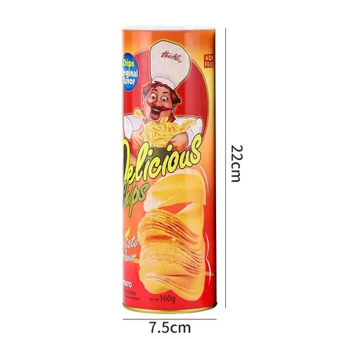 Novedad Broma Lata de Patatas Fritas Serpiente de Resorte Juguete Día de los Inocentes Truco Juguete de Miedo Fiesta Bromas Regalo